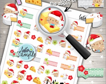 60%OFF - Christmas Stickers, Printable Planner Sticker, Christmas Pack, Kawaii Stickers, Planning Stickers, Planner Accessories, Mouse