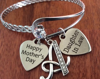 DAUGHTER IN LAW Mothers Day Gift,Daughter In Law Bracelet, Mothers Day Gift For Daughter-In-Law, Daughter In Law Bangle,Daughter In Law Gift