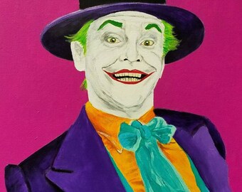 The Joker Jack Nicholson 16x20 acrylic painting