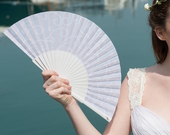 WEDDING FANS | white folding hand fans | bridal accessories | wedding favors | bridesmaid gift | wedding gift | Free Shipping Worldwide