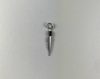 Petite 925 Sterling Silver Feather Charm/Pendant