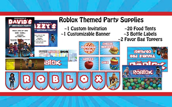 Roblox Themed Party Supplies