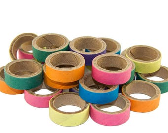 12 Birdie Bagels Bitty Bites 1" - Bird Toy Parts Craft Part