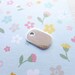 Mini Dog Tag Blanks Sterling Silver Little Oval Charms for Stamping (BR698264)
