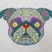Dog Sugar Skull Cross Stitch Pattern