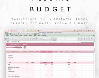 wedding budget planning template