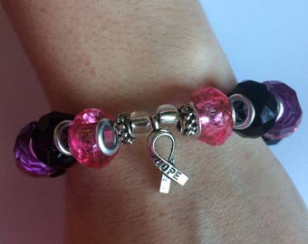 Hope bracelet, inspirational gift, hope gift, mothers day gift, cancer awareness, awareness gift, valentines gift, ready to ship
