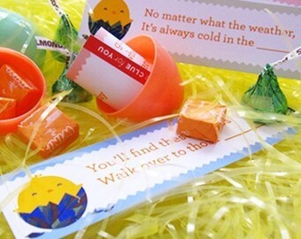 INSTANT DOWNLOAD Printable Indoor Easter Treasure Hunt Kit - Rhyming Riddle Clues & Planning Chart