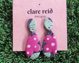 Handmade Statement Polymer Clay Earrings