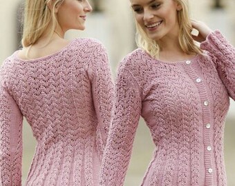 Hand-Knitted Lace Cardigan.."Love is in the Air" - MADE TO ORDER