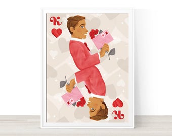 King of Hearts Print
