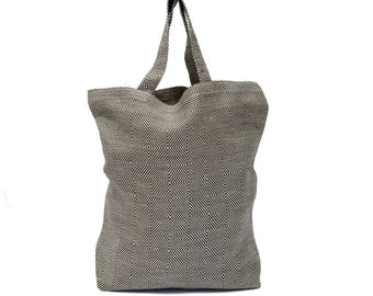Semi Linen Market Bag, Linen/Cotton Shopping Bag, Linen/Cotton Tote Bag