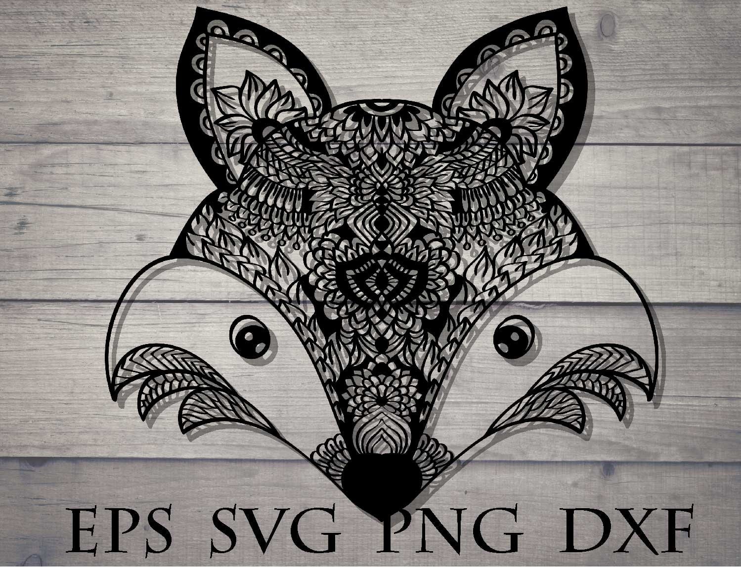 Download Fox Mandala Svg Free For Cricut - Layered SVG Cut File