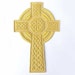8 Inch Applique. Celtic Cross. Hand Embroidered. Large, Vestment Patch. Gold Bullion