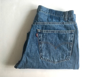 Vintage Men's 80's Levi's 550, Jeans, Relaxed Fit, Denim (W36)