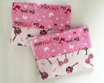 Cute Camo Bra Print Flannel Pillowcases. Pillowcase Set. Standard Pillow Cases. Pillowcases For All Ages