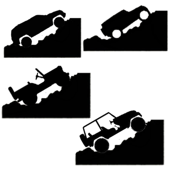 Jeep Windshield Corner Decal