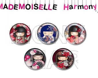 5 glass cabochons 25 mm kimidole size 25 mm cabochons