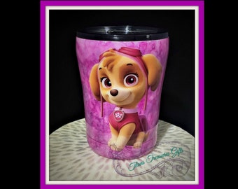 Paw Patrol Inspired Custom Personalized Tumbler, Insulated Tumbler, Custom Tumbler Cup, You Choose the Characters you want!!