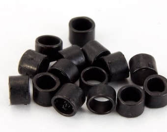 2mm Matte Black Tube Crimp #MFQ003