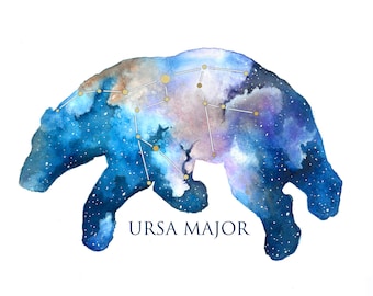 Ursa Major Bear constellation - Print