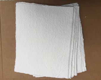 Carta a mano di cotone per disegno , incisione, stampa e per creare i tuoi biglietti e inviti, confezione da 5 fogli di formato 50x70cm.