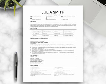 Tamara Resume/CV Template Word Photoshop InDesign