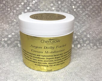 Argan Daily Facial Cream Moisturizer (2 oz.), Argan Oil Moisturizer, Deeply moisturizers, Argan, For all skin types, Daily Moisturizer