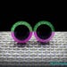 12 mm Glow in the Dark Safety Eyes, Glowing Craft Eyes, Amigurumi Eyes, Purple Safety Eyes with Washer G070