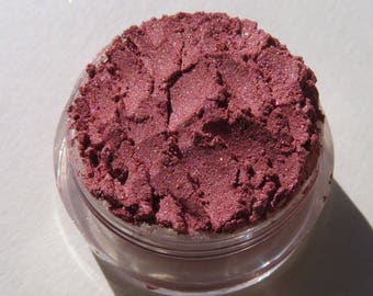 Dark Rose Brown Eyeshadow /Blue Pink Shimmer/ Vegan Mineral Eye Shadow - Rosewood