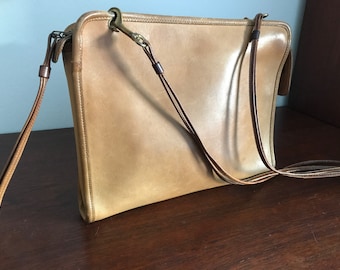 Coach Early Rare Paperclip Closure Comvertible Clutch!