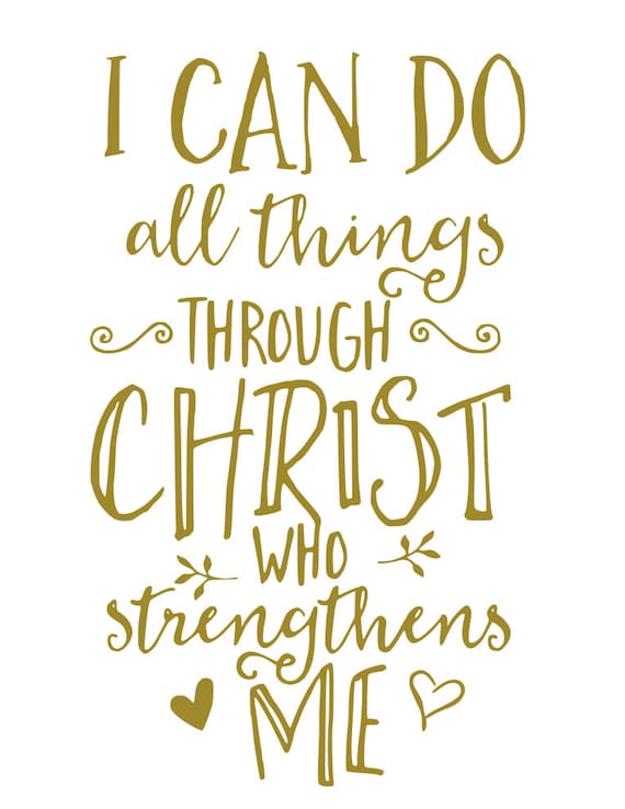 I Can Do All Things Through Christ Who Strengthens Me svg