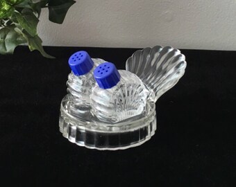 1950's Salt and Pepper Shakers with Tray