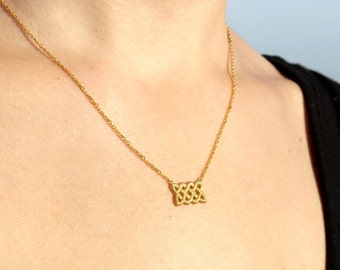 Dainty Celtic Knot Necklace - Gold Celtic Necklace - Sterling Silver Celtic Knot Necklace - Tiny Necklace Gift