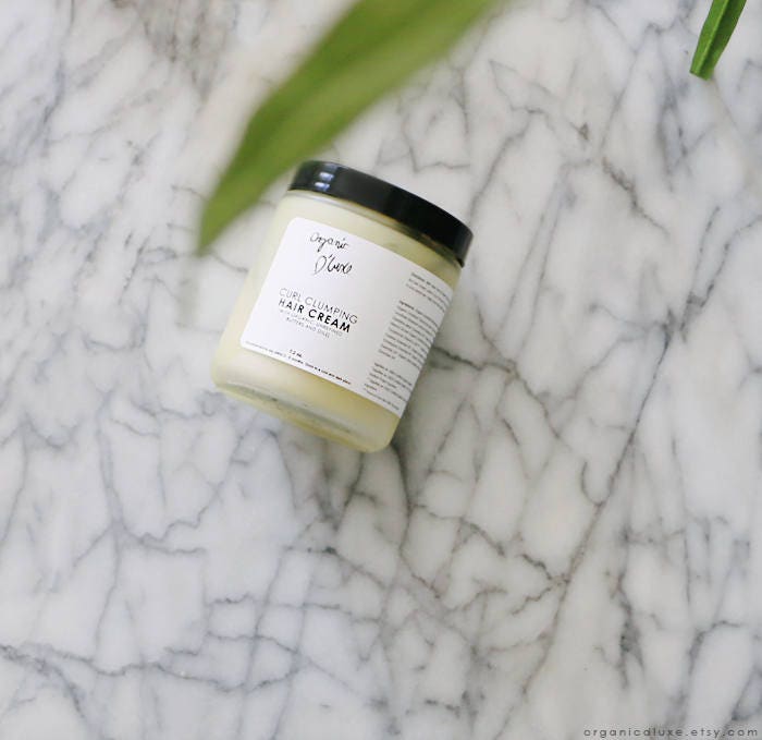 Curl Clumping Hair Cream/ ORGANIC/ Natural Hair Cream/