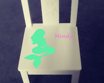 Personalized kids chair - Mermaid
