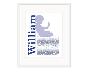 Name Meaning Silhouette - Custom Print