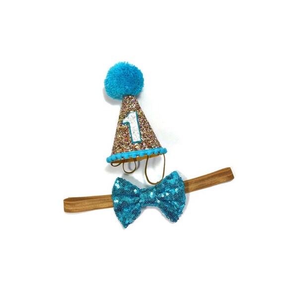 Large Dog Party Hat and Bow Tie || Large Party Hat || Dog Cat Goat Birthday || Busters Party Shop || Dog Collar || Dog Costume