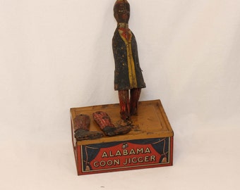 Early 1900's Alabama Coon Jigger Tin Litho Toy