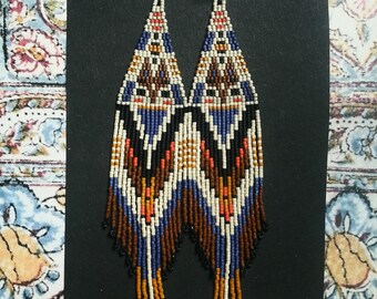 La Boheme..Beaded Fringe Earrings