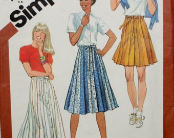 Simplicity 5480 Misses' Skirt Vintage Sewing Pattern New/Uncut Size 14
