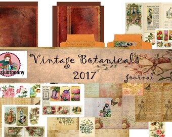 Vintage Botanical Journal Printable Kit