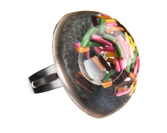 Sweet fancy resin ring.