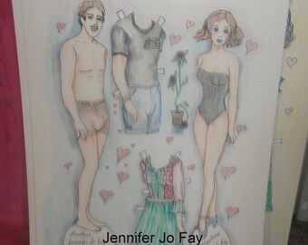 Evangelean and Gauthier Paper Doll Set
