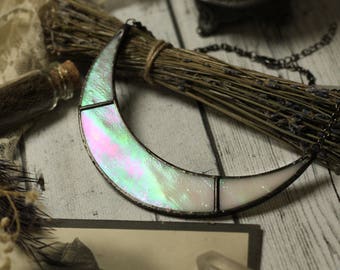 Crescent moon necklace, Cresent Moon jewelry, Boho jewelry, Wedding Jewelry, Boho necklace, Gypsy necklace, Gypsy jewelry, witch necklace