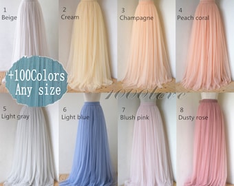 Adult wedding bridesmaid tulle skirt,any size women tulle skirt,custom tulle wedding skirt