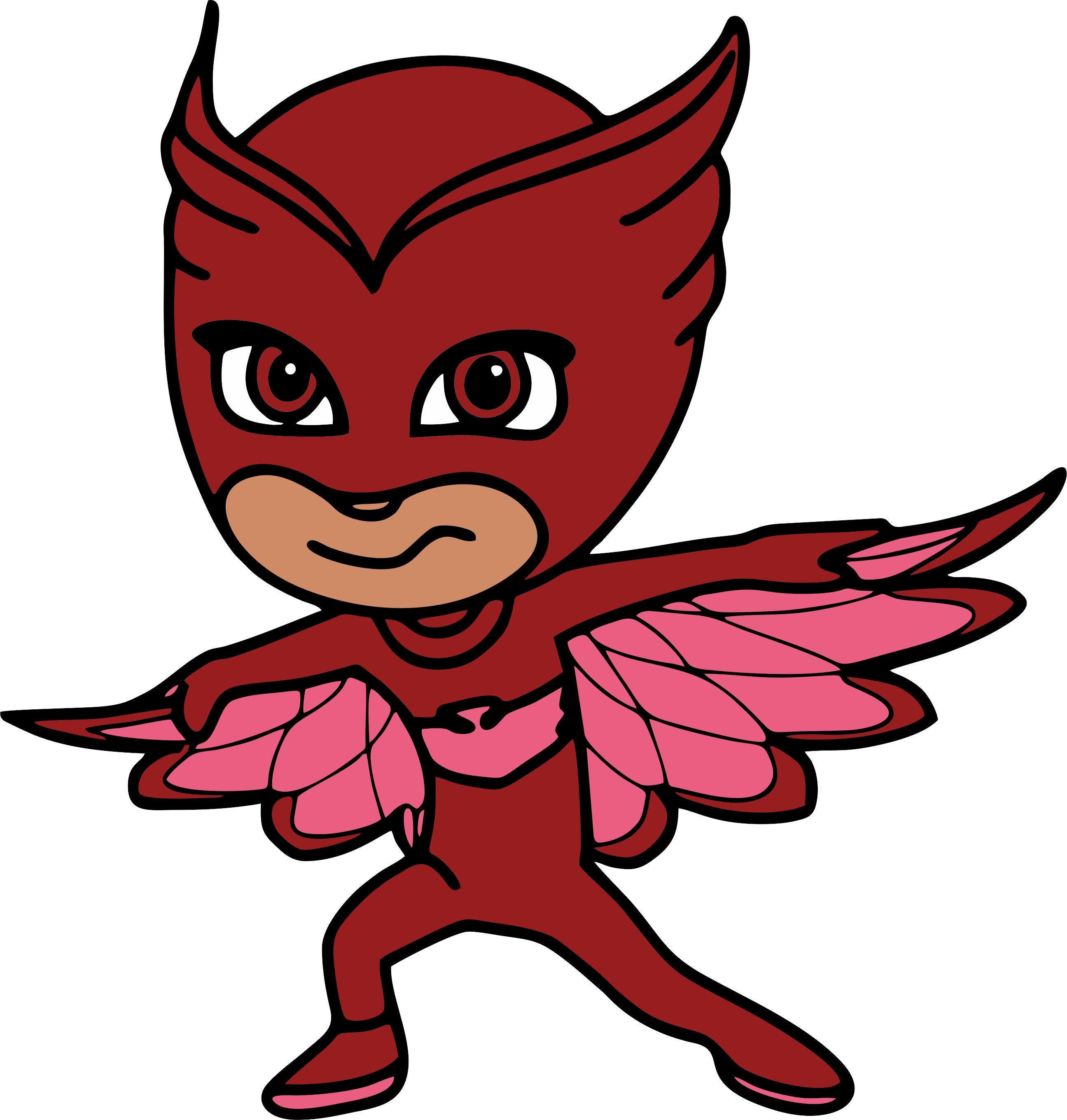 Download Owlette pj mask SVG PNG JPG Silhouette Cricut .studio