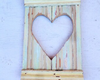 Wood Wall Heart, Salvaged Wood Heart, Rustic Wall Decor Reclaimed Wood Heart Distressed Heart Rustic Heart Chippy Heart, Pastel Heart