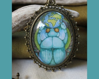 Khepri Scarab Pendant Necklace: Scarab Beetle, Egyptian Mythology, Egyptian Jewelry, Ancient Egypt, Pagan Altar, Paganism, Pagan Jewelry
