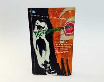 Vintage Horror Book The Frankenstein Reader 1962 Paperback Anthology